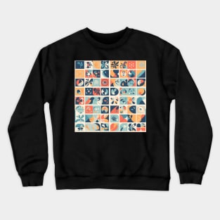 Cognitive style - Abstract Mindset Seamless Pattern Crewneck Sweatshirt